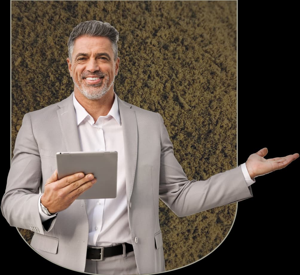 Illustration of a man representing Rendering University